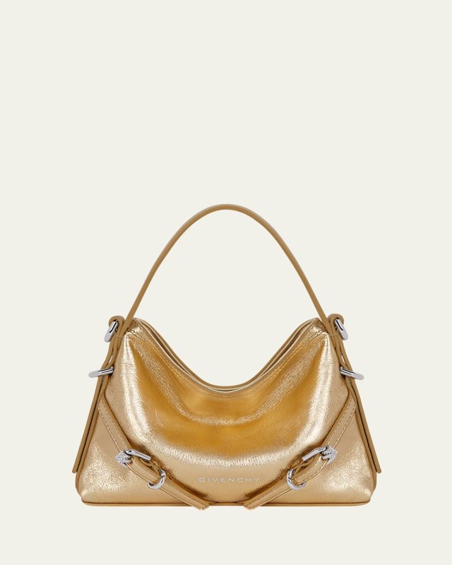 Voyou Nano Shoulder Bag in Metallic Leather